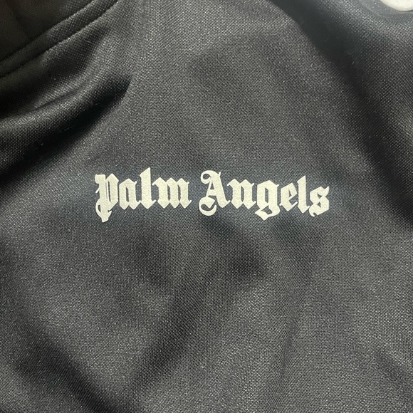 NWT Men’s Size Small Palm Angels Track Hoodie 100% Cotton In Black & White Color - Picture 13 of 17